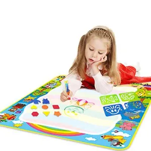 100*100cm Doodle Mat Aqua Water Drawing Painting Mat ,with Magic Pens AZ13283