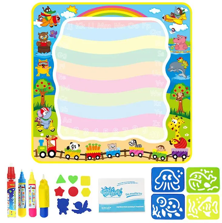 100*100cm Doodle Mat Aqua Water Drawing Painting Mat ,with Magic Pens AZ13283
