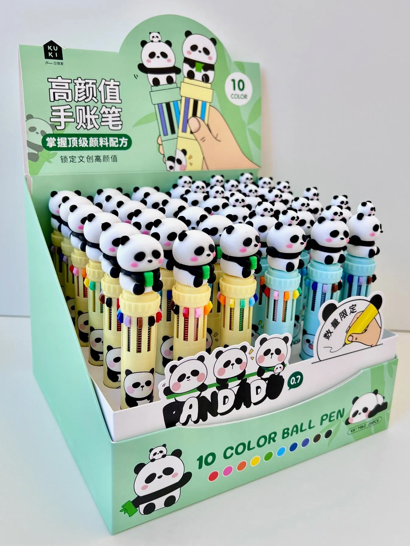 23016 PANDA 8-COLOR RETRACTABLE BALL PEN-36