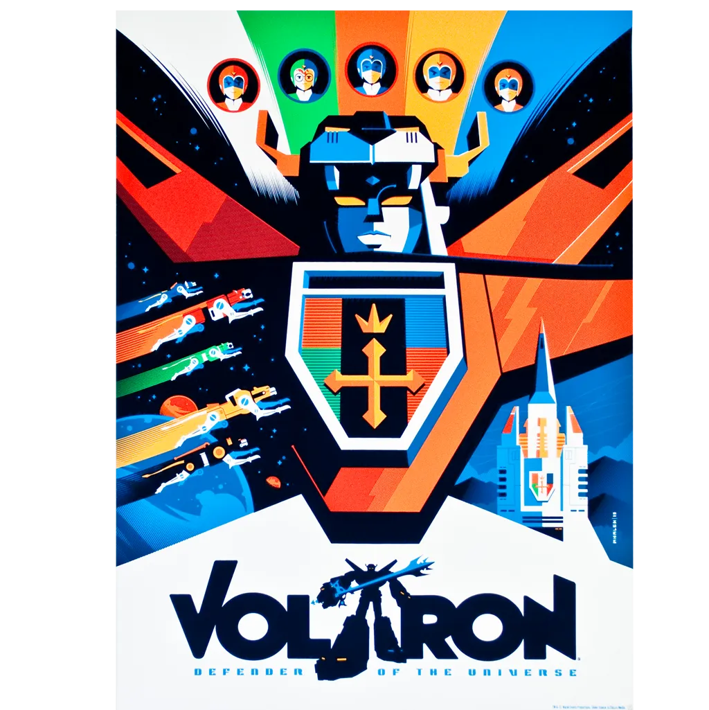 A Voltron Print by Tom Wheelan