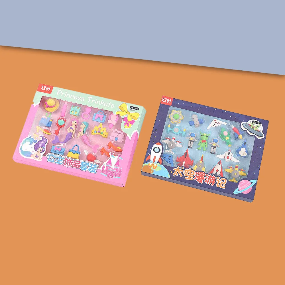 Adventures Of Space Explorer  Eraser Combo Set.