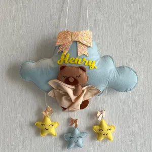 Bear Hug's Blanket Name Hanging