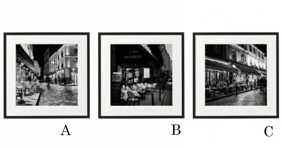 Black & White Framed Paris Prints