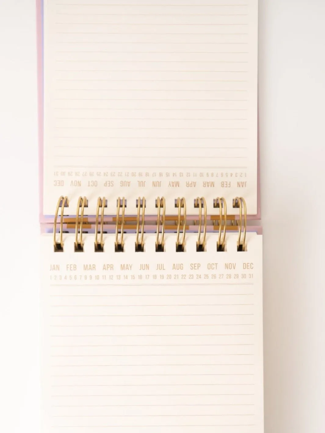 Chunky Lilac and Ochre Stripe Notepad