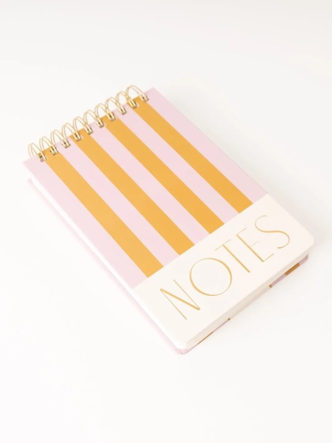 Chunky Lilac and Ochre Stripe Notepad