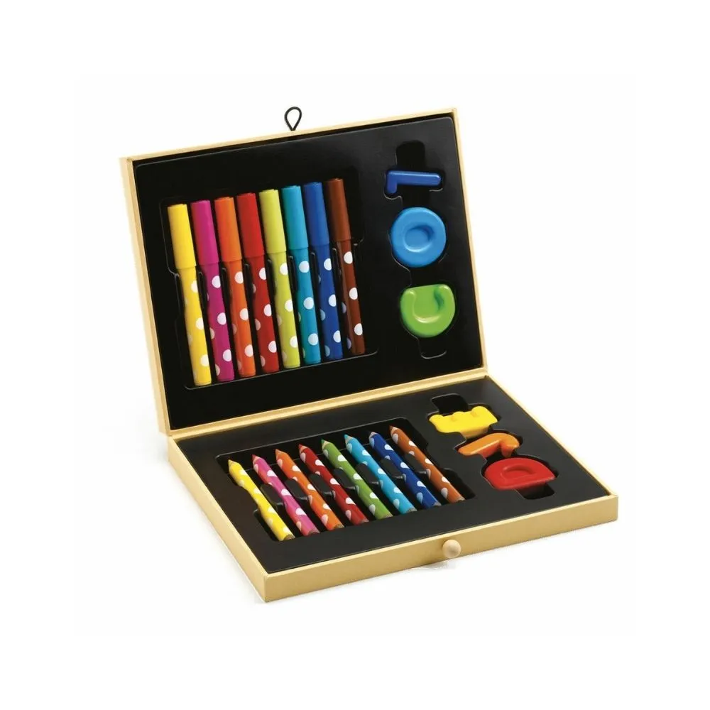 Djeco Arts and Crafts- Box of Colours for Toddlers