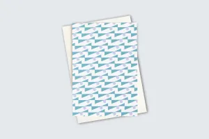 Enid Patterned Card | Ultramarine & Lilac | by Ola