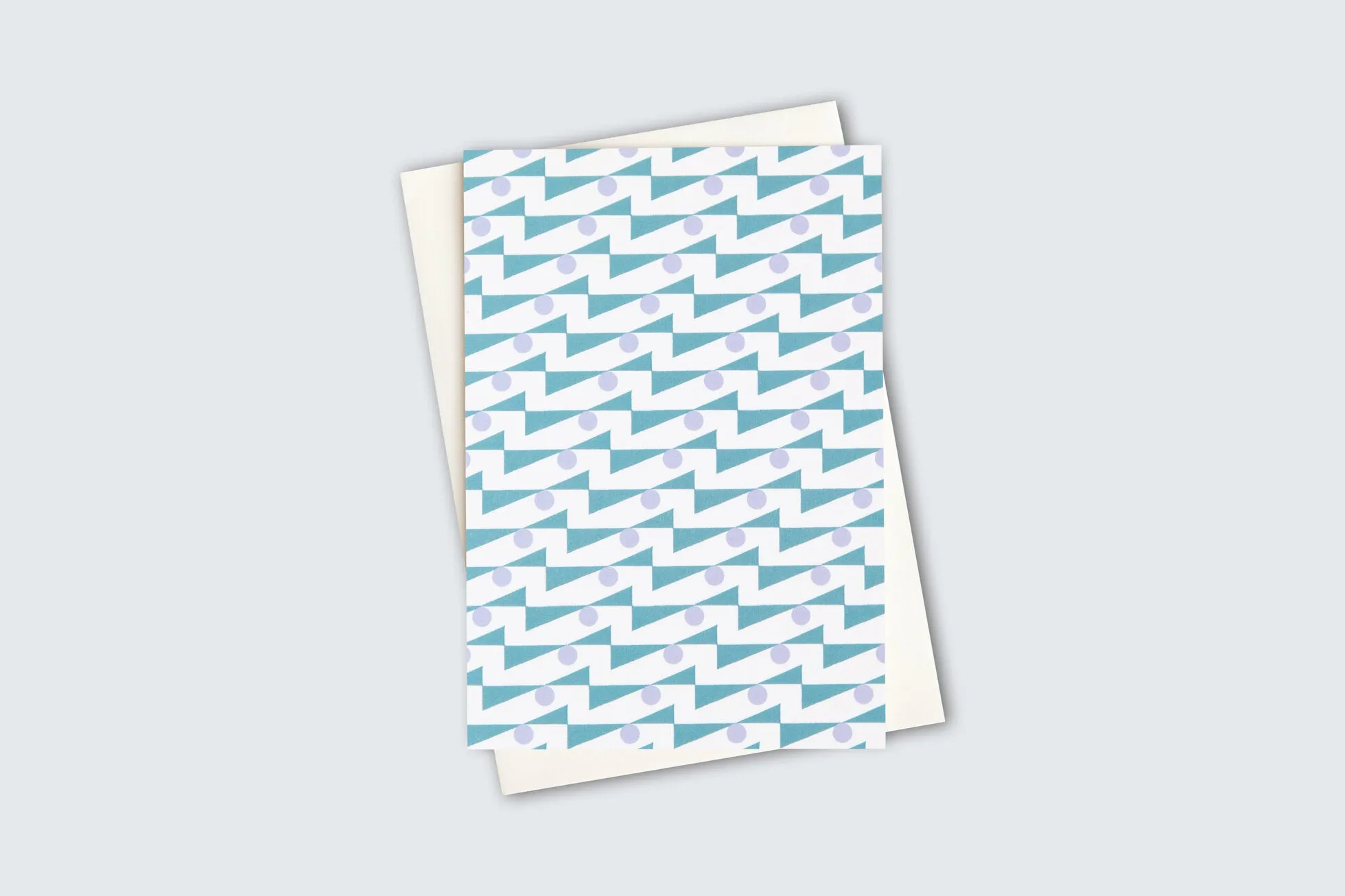 Enid Patterned Card | Ultramarine & Lilac | by Ola