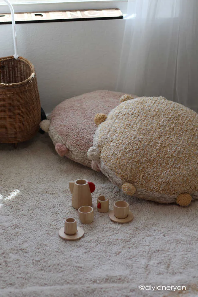 FLOOR CUSHION BUBBLY VINTAGE NUDE