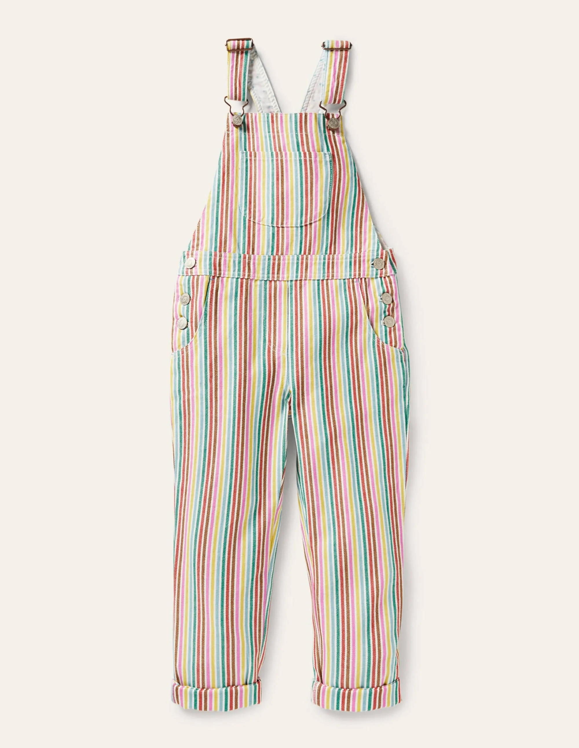 Fun Dungaree-Multi Ticking