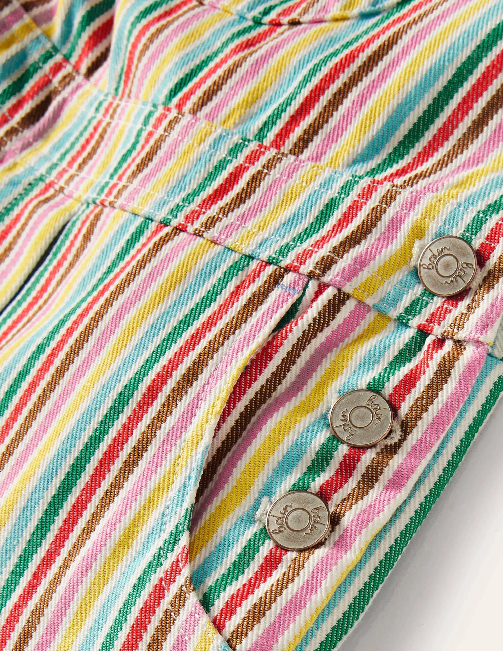 Fun Dungaree-Multi Ticking