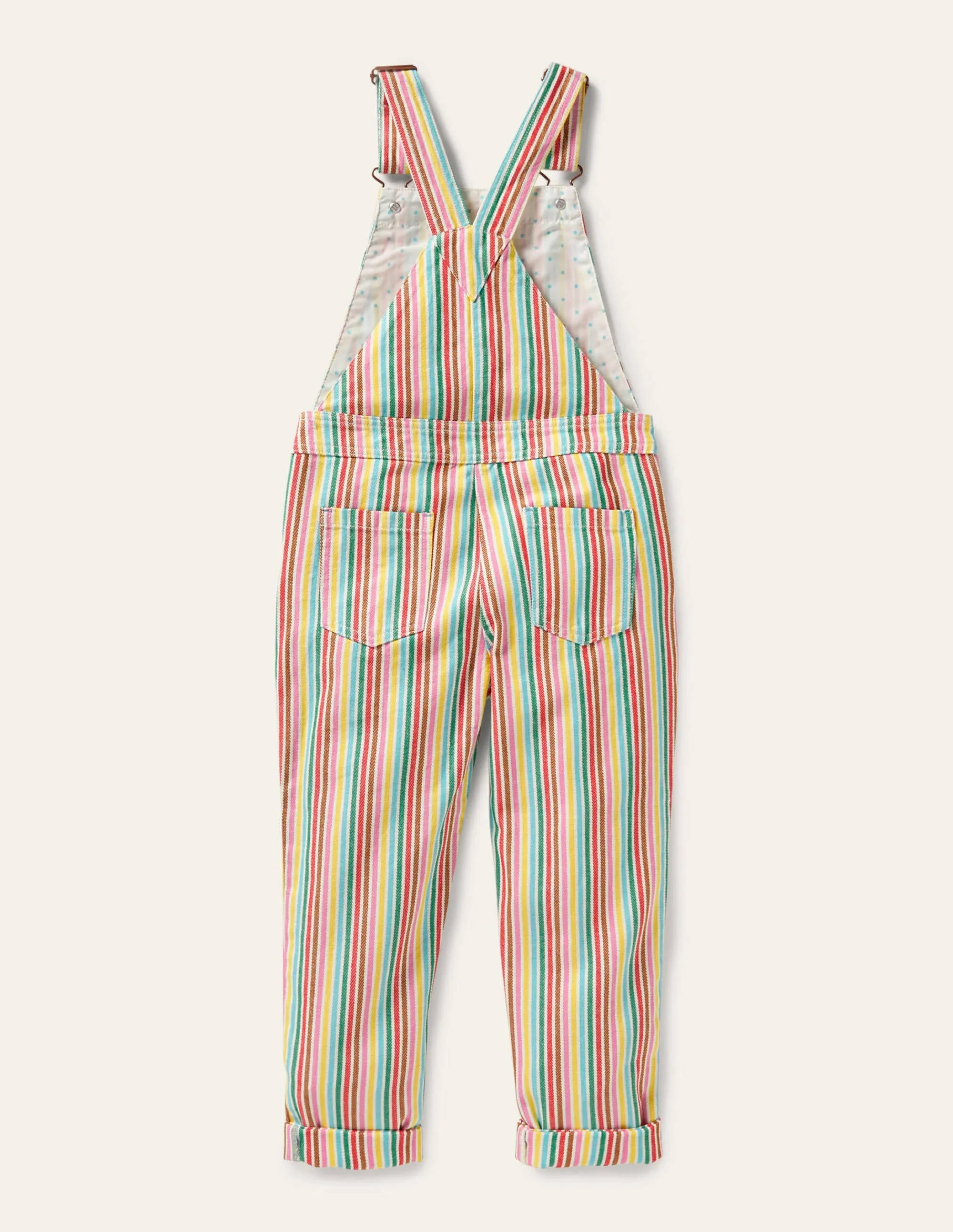 Fun Dungaree-Multi Ticking