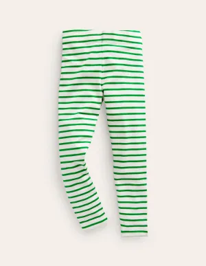 Fun Leggings-Green/Ivory