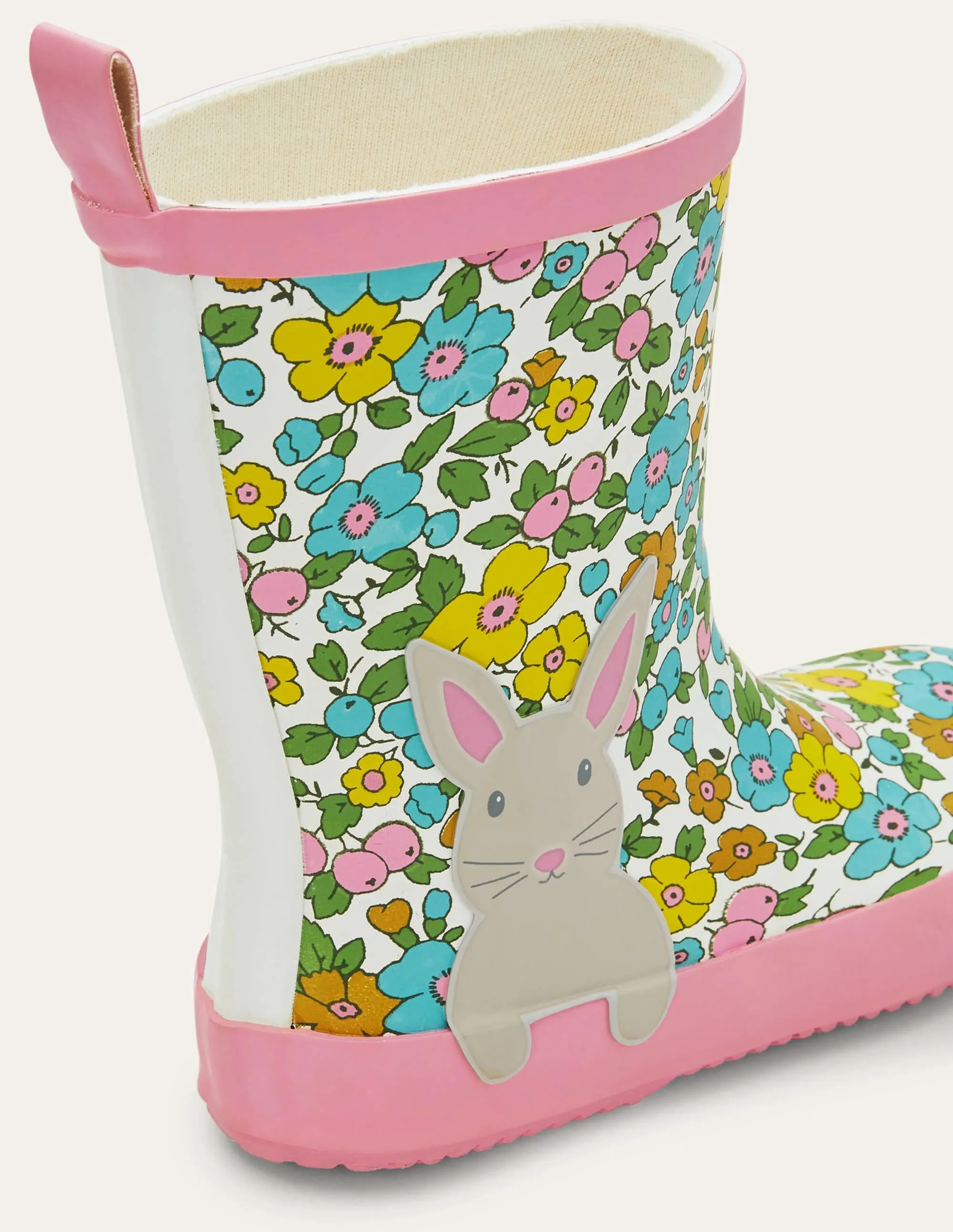 Fun Wellies-Floral Bunny