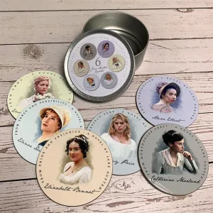 Jane Austen Coasters - Heroines Design