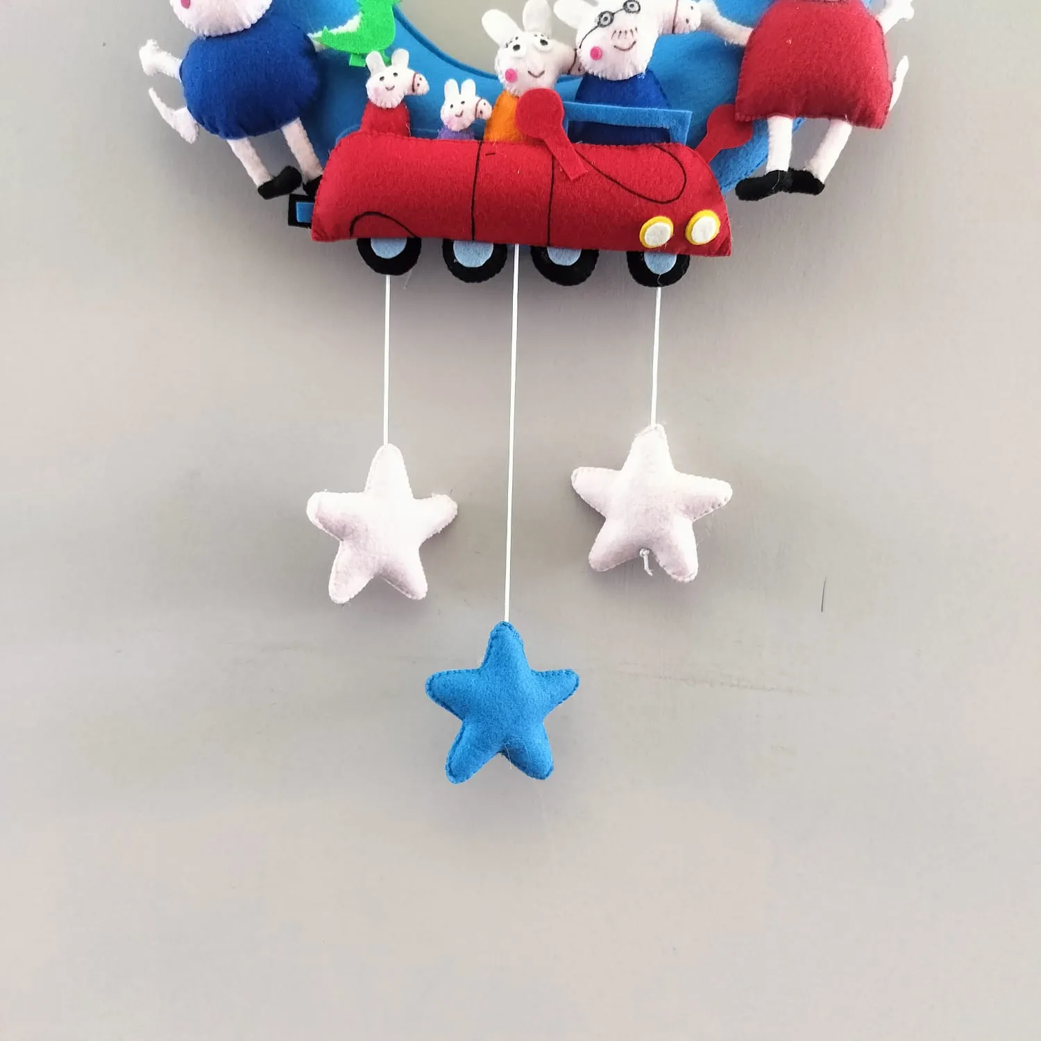 Junior Peppa Paradise Personalised Ring Name Hanging