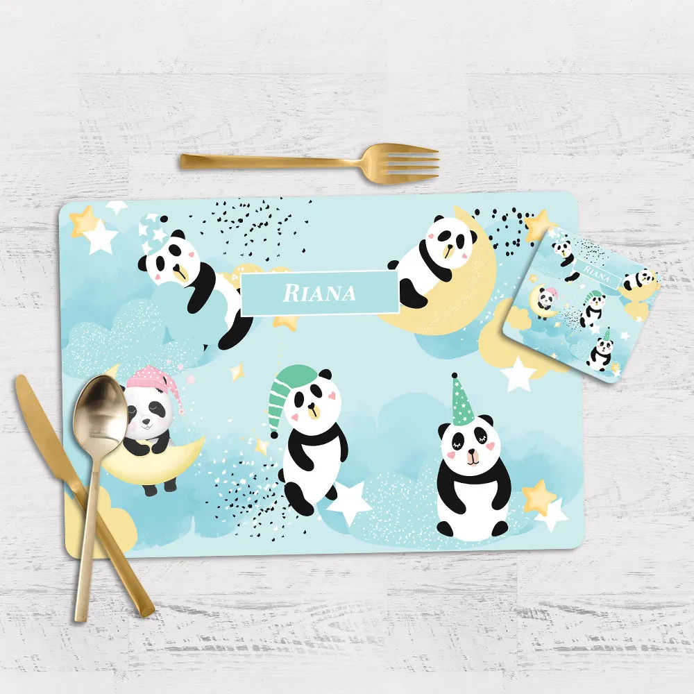Lil Forest Friends Tableware Set (kids) (4 Placemats & 4 Casters)
