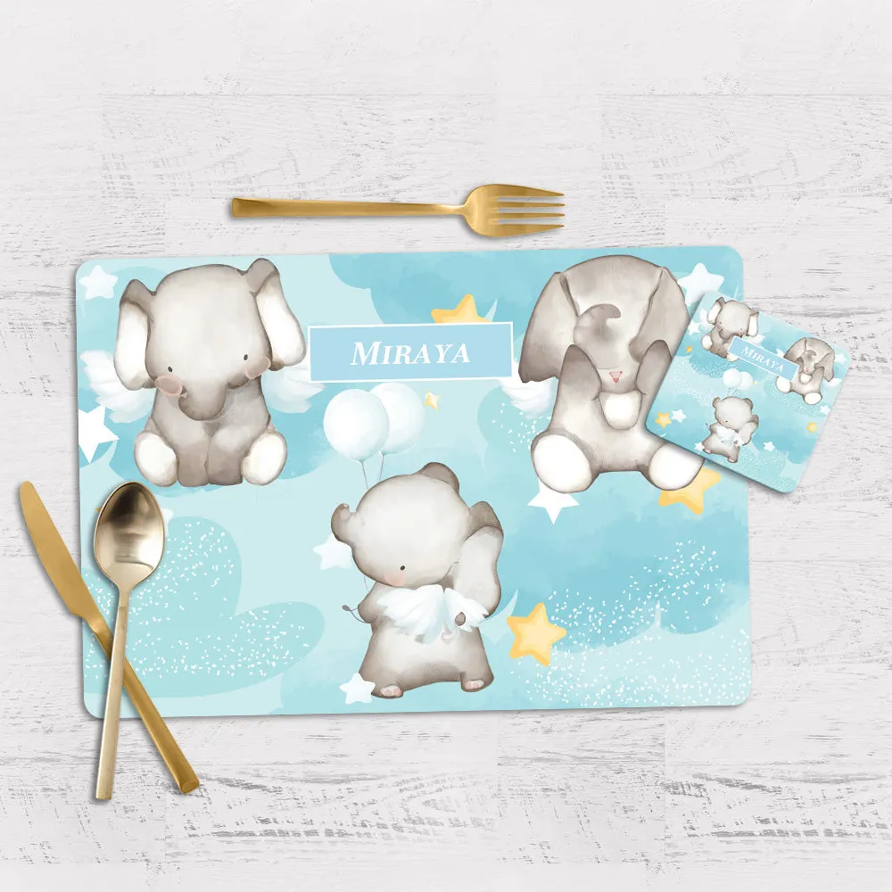 Lil Forest Friends Tableware Set (kids) (4 Placemats & 4 Casters)