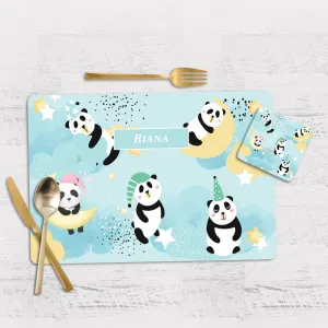 Lil Forest Friends Tableware Set (kids) (4 Placemats & 4 Casters)