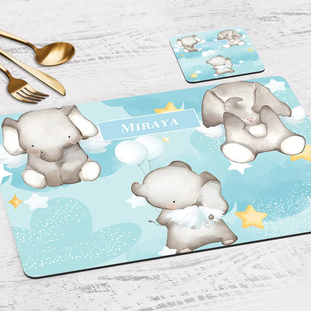 Lil Forest Friends Tableware Set (kids) (4 Placemats & 4 Casters)