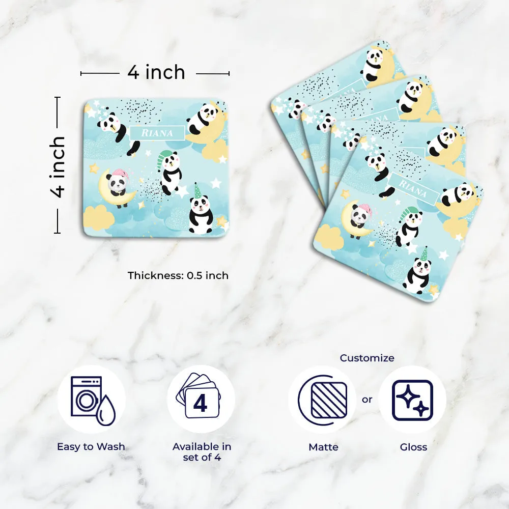 Lil Forest Friends Tableware Set (kids) (4 Placemats & 4 Casters)