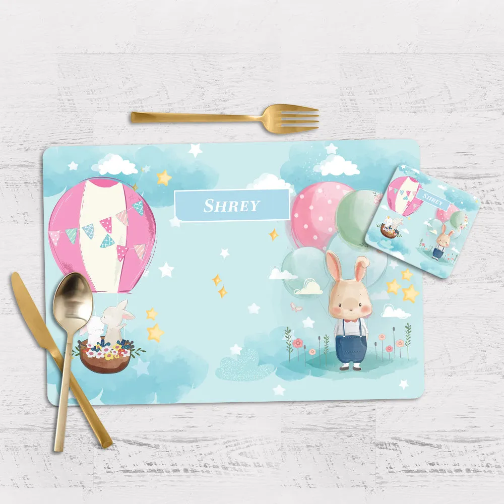 Lil Forest Friends Tableware Set (kids) (4 Placemats & 4 Casters)