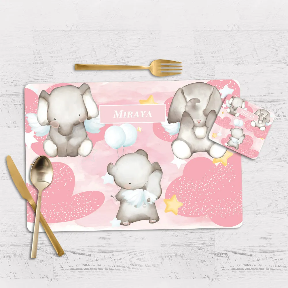 Lil Forest Friends Tableware Set (kids) (4 Placemats & 4 Casters)