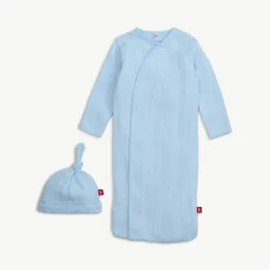 Love Lines Blue Gown & Hat Set