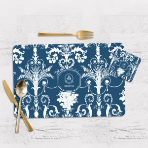 Ornateo Tableware Set (4 Placemats & 4 Casters)