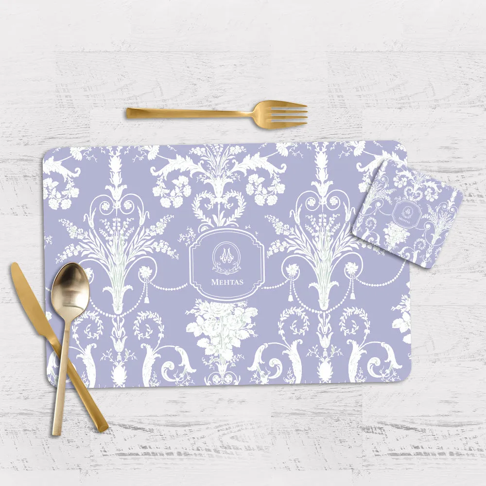 Ornateo Tableware Set (4 Placemats & 4 Casters)