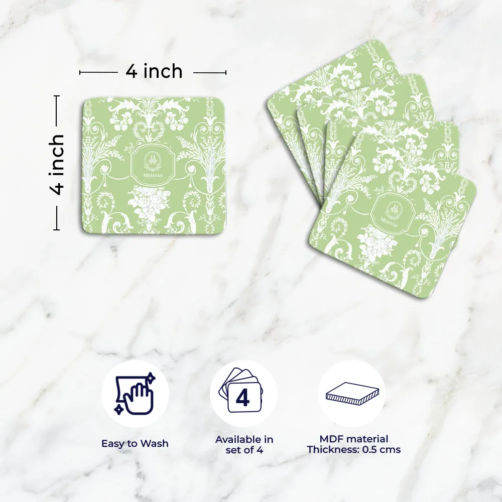 Ornateo Tableware Set (4 Placemats & 4 Casters)