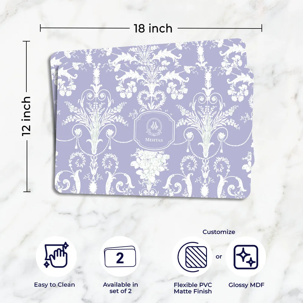 Ornateo Tableware Set (4 Placemats & 4 Casters)