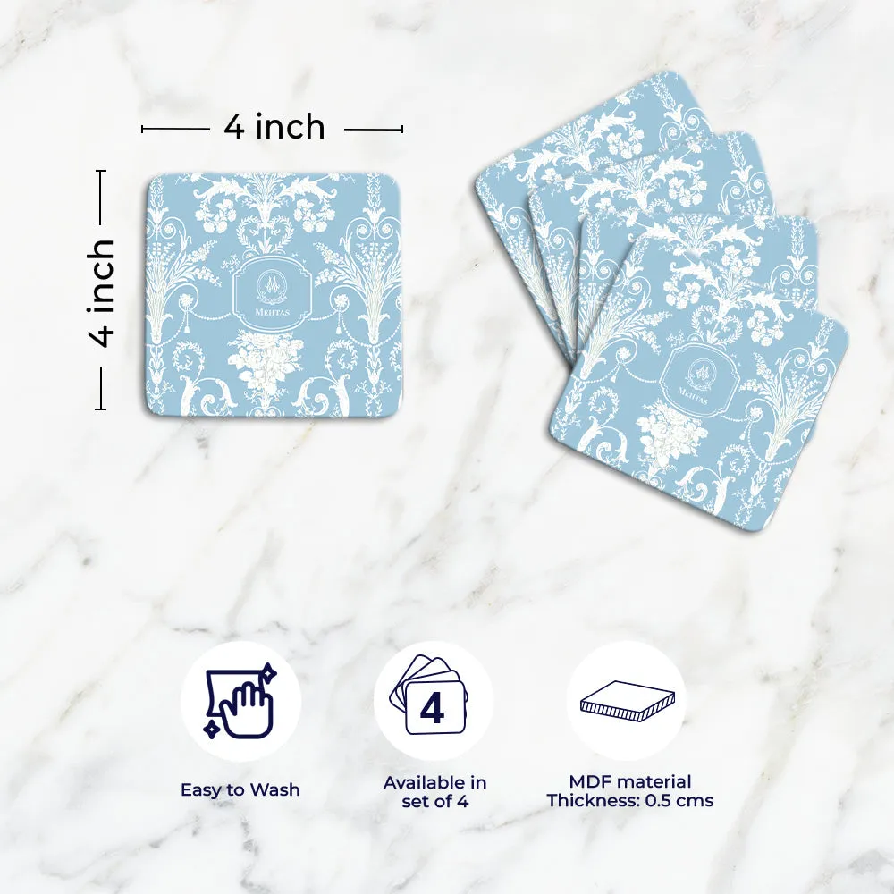Ornateo Tableware Set (4 Placemats & 4 Casters)