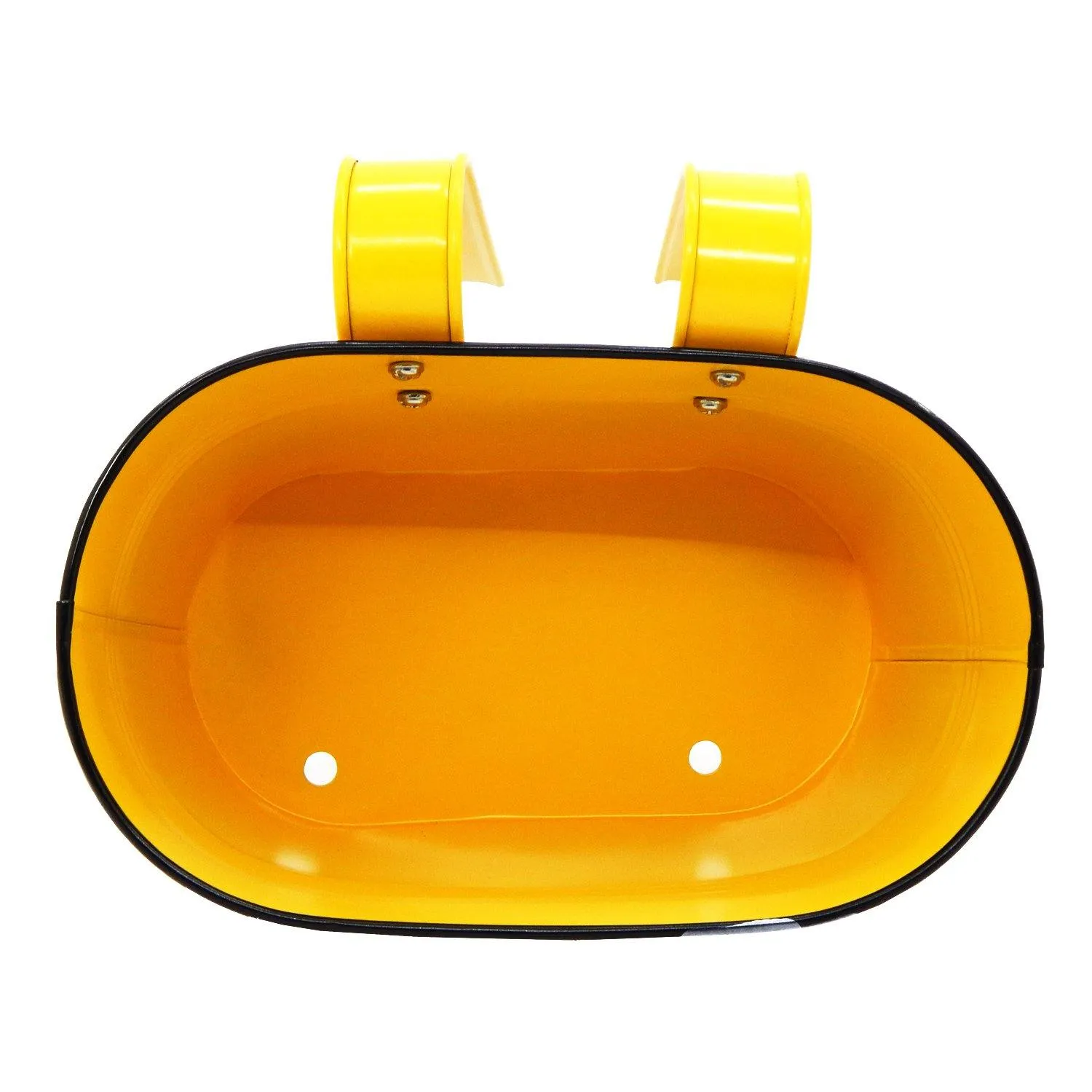 Oval Yellow/Black 10" Balcony Railing Planter