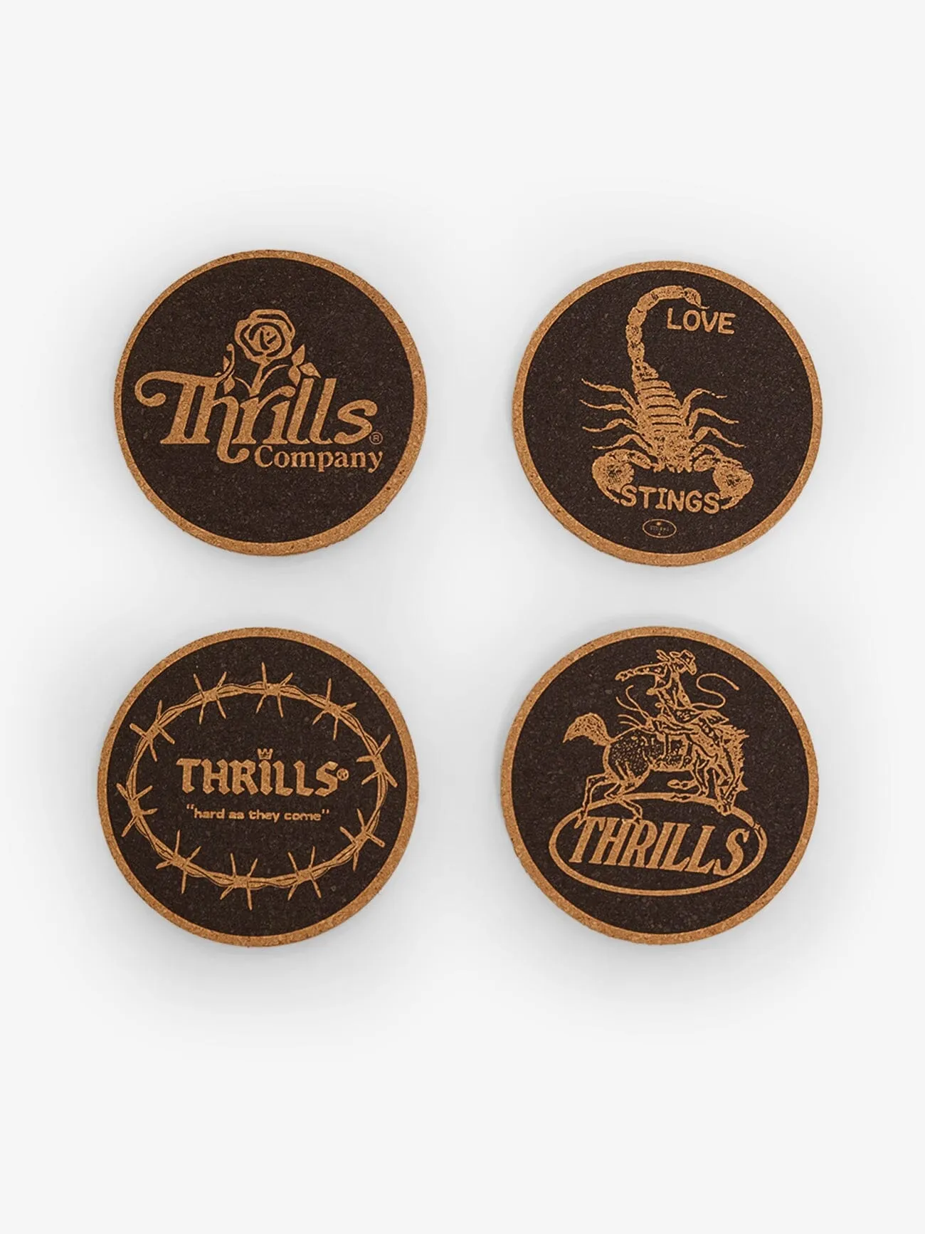 Override 4 Pack Coasters - Black