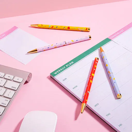Pattern Twist Pen (Red Chips)