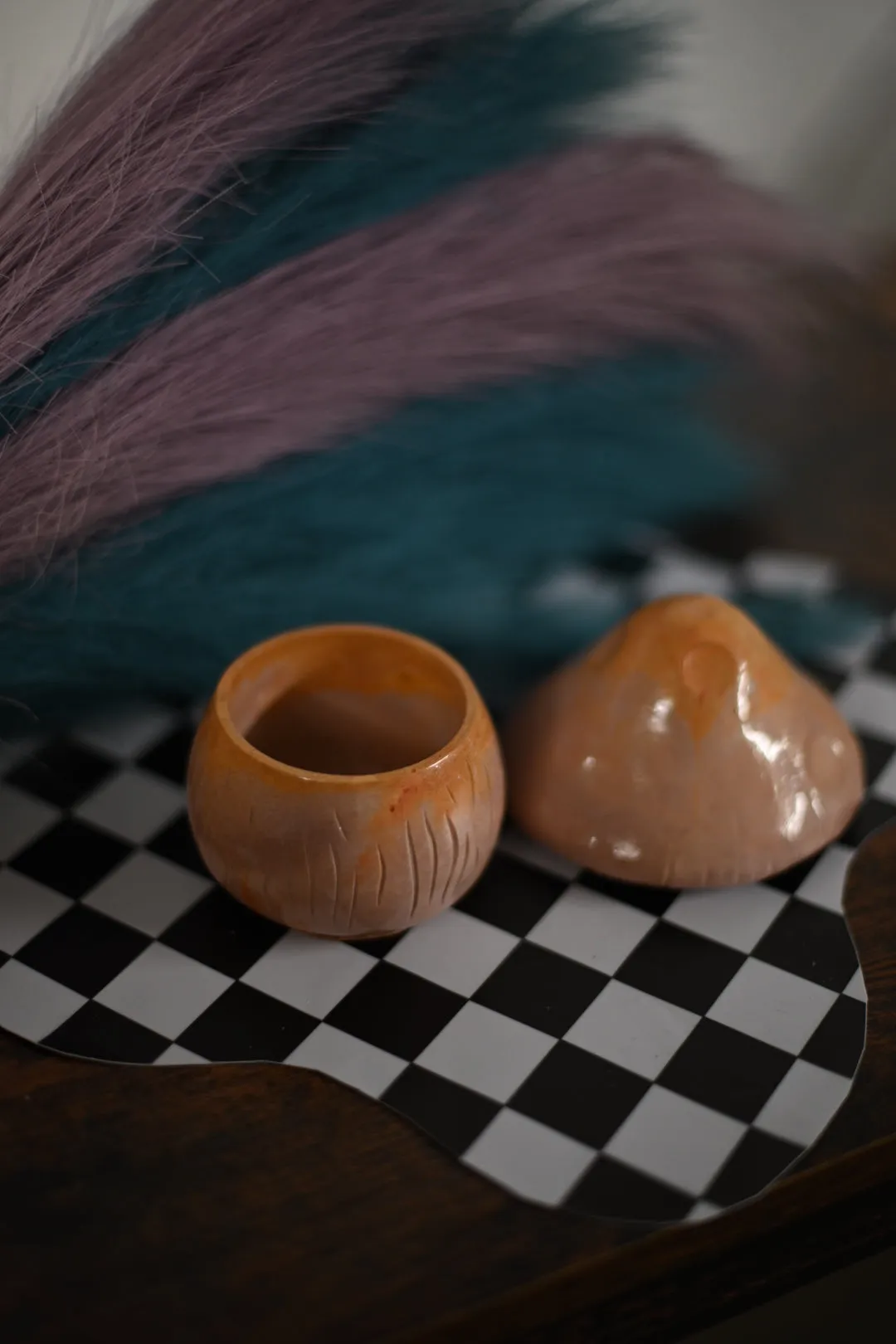 "Mushroom" Trinket Concrete Vessel