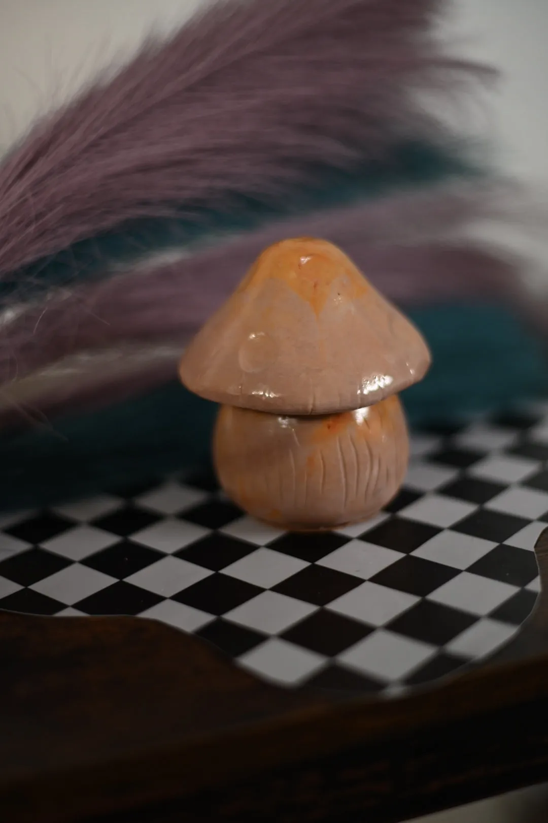 "Mushroom" Trinket Concrete Vessel