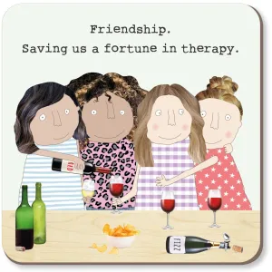 Rosie Made A Thing Therapy Drinking Coaster