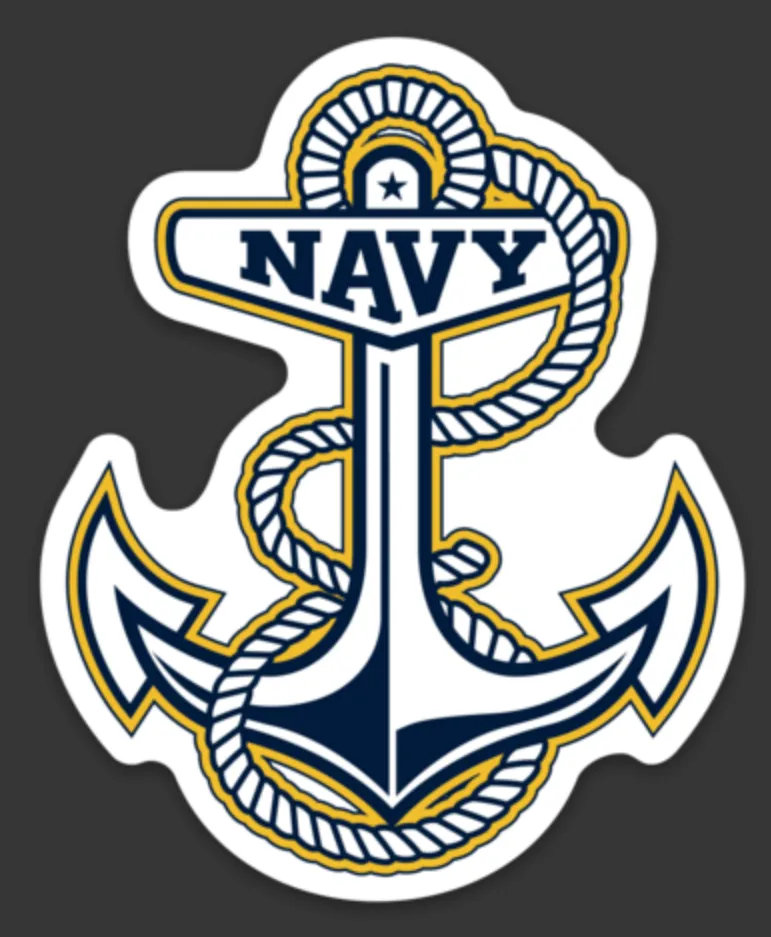 USNA Anchor Car Magnet